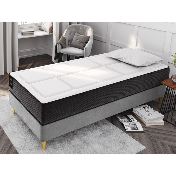 Średnio twardy sprężynowy materac 90x200 cm Galileo – Milo Casa-image-1