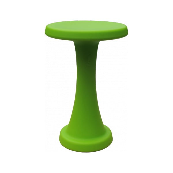 Zielony stołek OneLeg, 40cm