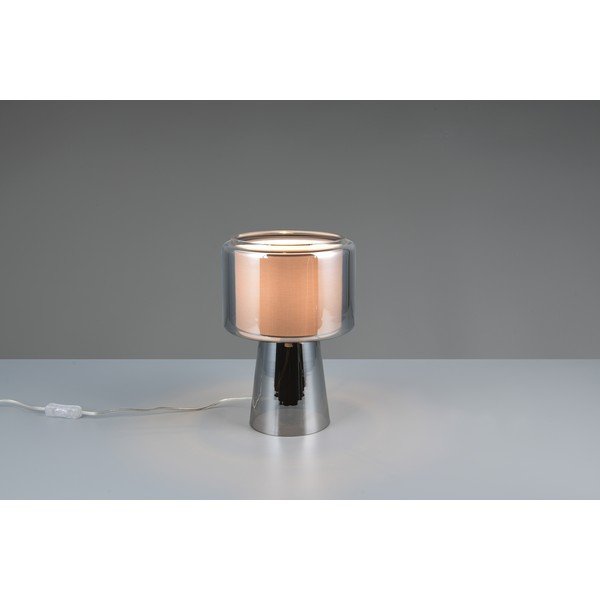 Szara lampa stołowa (wysokość 29 cm) Rocka – Trio-image-4