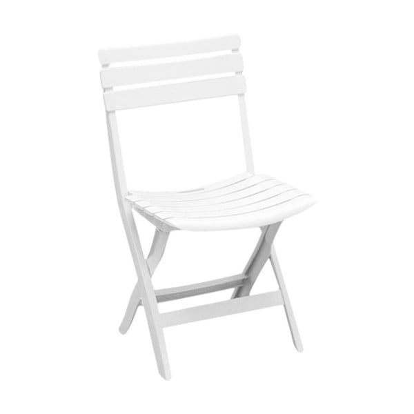 Białe składane krzesło ogrodowe Joy