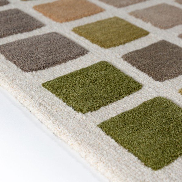 Zielony wełniany dywan tkany ręcznie 160x230 cm Renga Wool – Flair Rugs-image-4