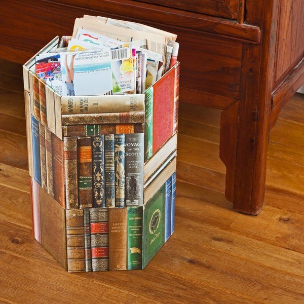 Kartonowy kosz na śmieci Books-image-1