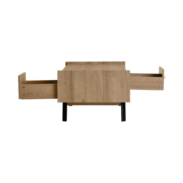 Szafka pod TV w dekorze drewna dębowego z 2 szufladami Marckeric Ceilan-image-3