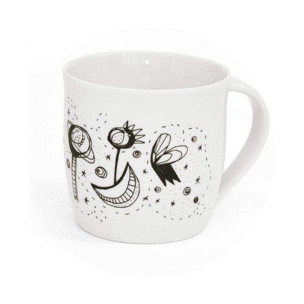 Biały porcelanowy kubek 260 ml Domov tu – Bonami