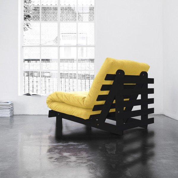 Fotel rozkładany Karup Roots Wenge/Amarillo-image-1