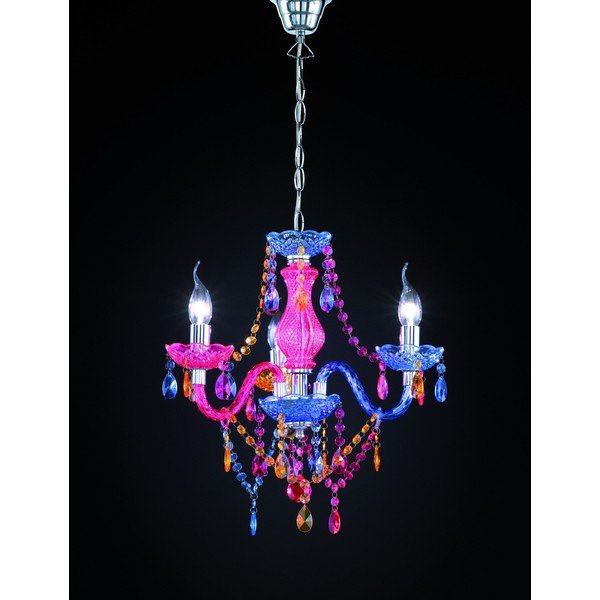 Metalowa lampa wisząca z kloszem ze szkła akrylowego ø 46 cm Lüster – Reality-image-2