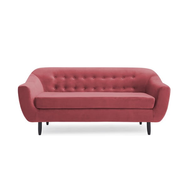 Czerwona sofa 3-osobowa Vivonita Laurel