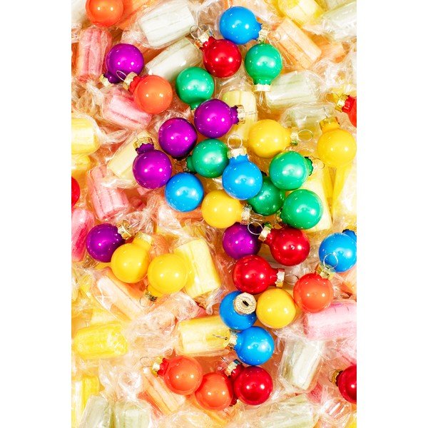 Szklane bombki zestaw 36 szt. wykonane ręcznie ø 2 cm Rainbow – Sass & Belle-image-1