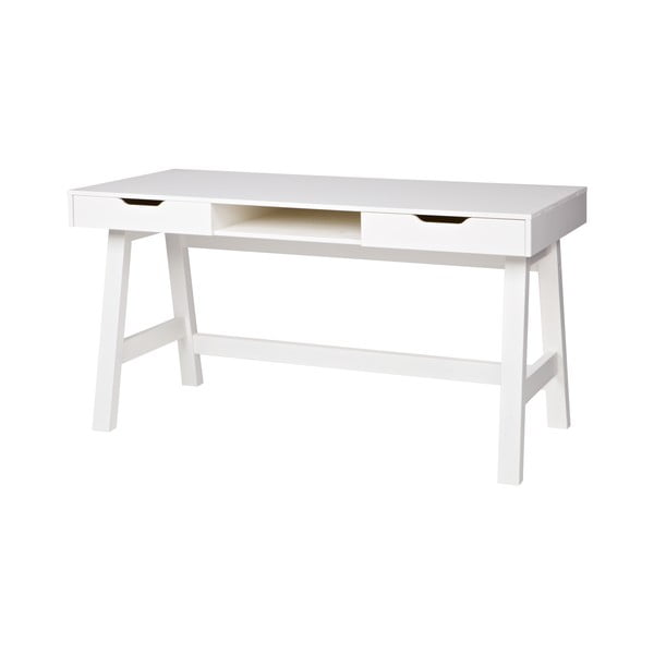 Białe biurko WOOOD Nikki-image-3