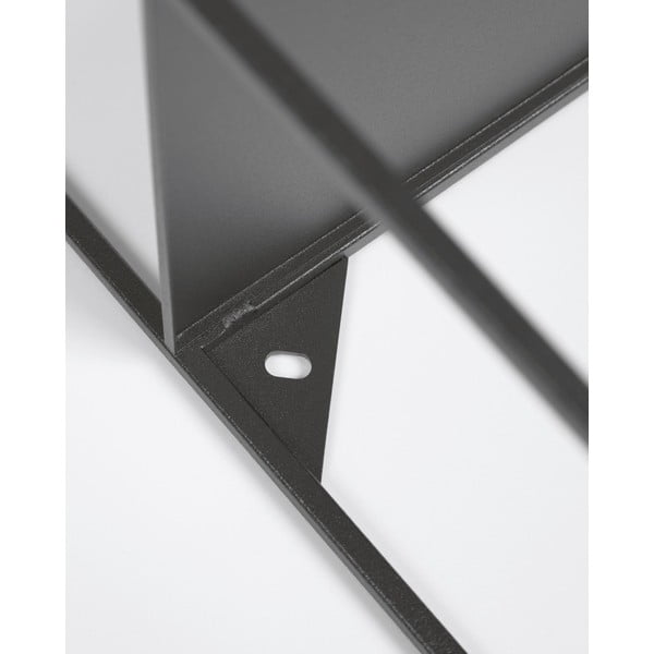 Czarny metalowy regał ścienny Kave Home Neth, 80x80 cm-image-1