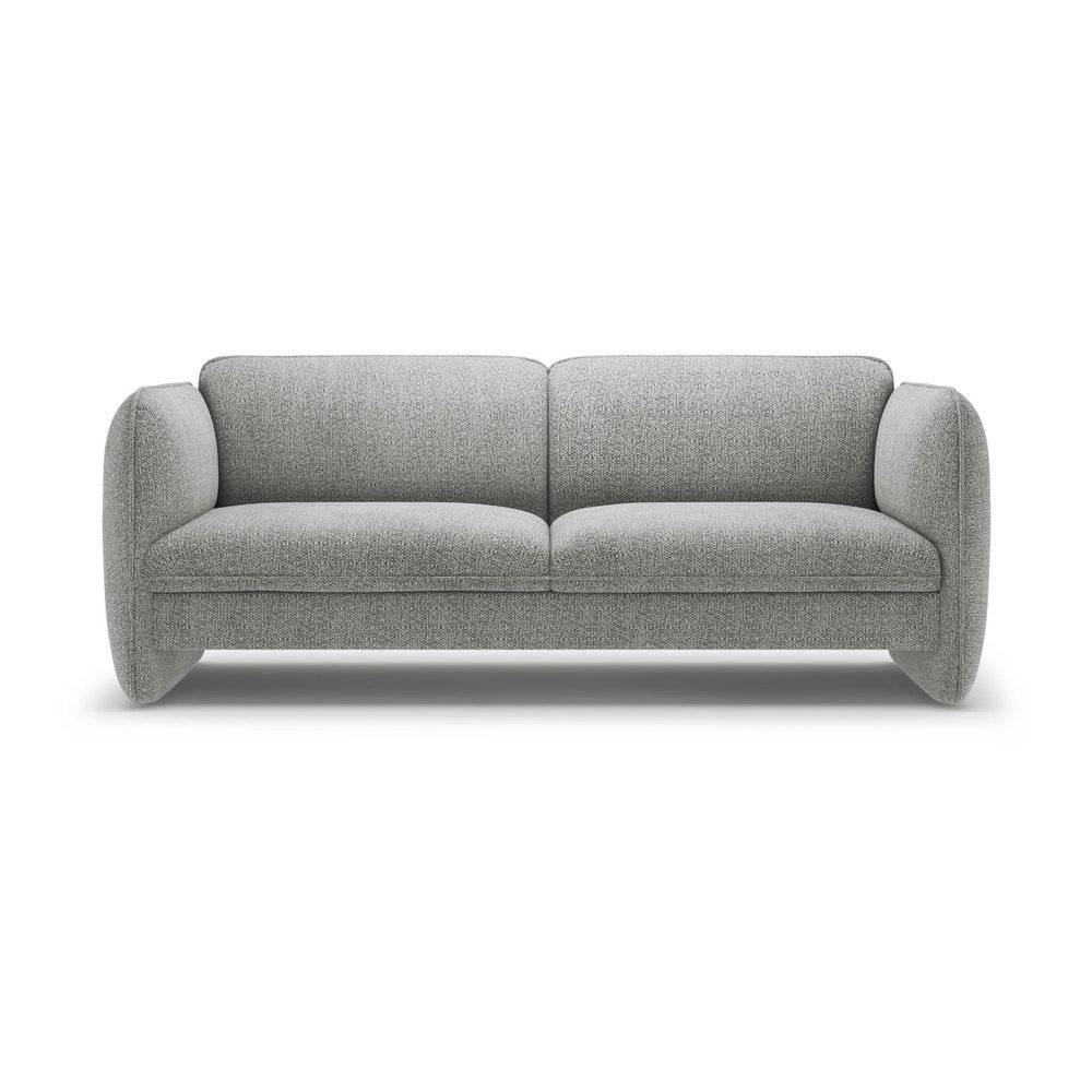 Jasnoszara sofa z tkaniny szenilowej 204 cm Georgia – Micadoni