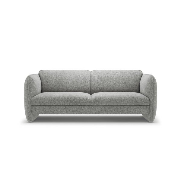 Jasnoszara sofa z tkaniny szenilowej 204 cm Georgia – Micadoni 