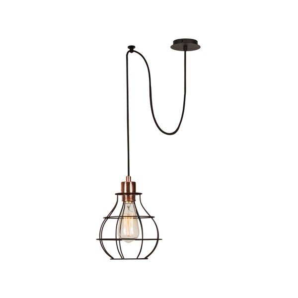 Czarna lampa wisząca Paiw