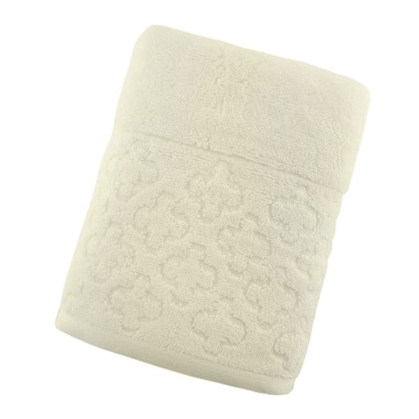 Kremowy ręcznik bawełniany Howard, 50x90 cm