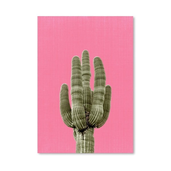 Plakat Cactus On Pink