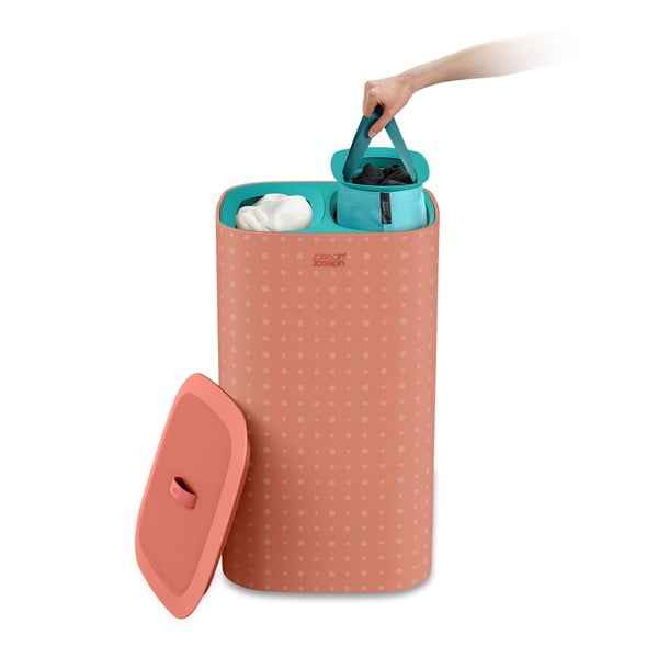 Różowy tekstylny kosz na pranie 60 l Tota Pop – Joseph Joseph-image-3