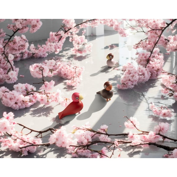 Figurka z litego drewna (wysokość 12,5 cm) Bird Flora – Kay Bojesen Denmark-image-1