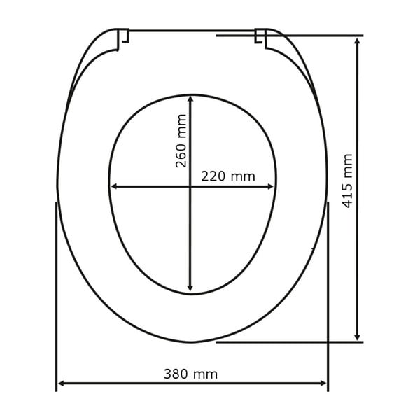 Biała deska sedesowa Wenko Prima, 41x38 cm-image-4