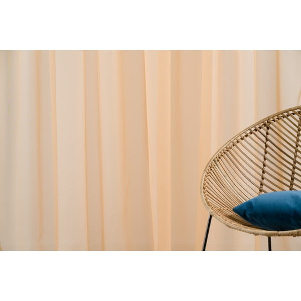 Pomarańczowa firanka 300x260 cm Voile – Mendola Fabrics-image-1