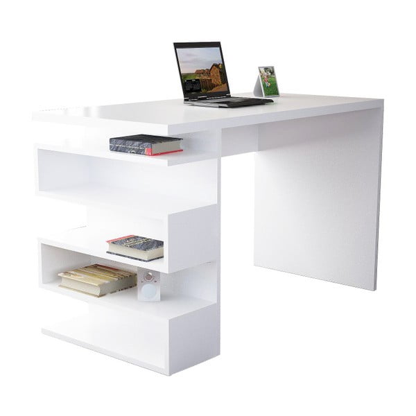 Białe biurko Gardo Snake