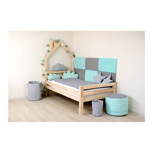 Zestaw 4 białych wydłużonych nóg z drewna sosnowego do łóżka Benlemi, wys. 20 cm-image-1