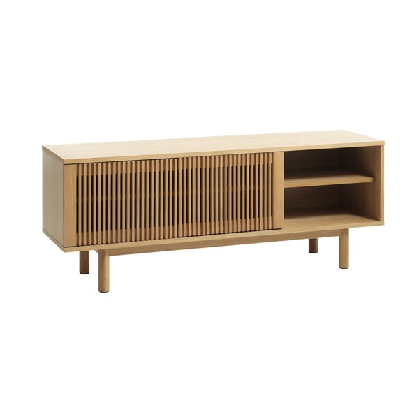 Szafka pod TV w dekorze dębu w naturalnym kolorze 143x55 cm Tiber – Unique Furniture-image-2