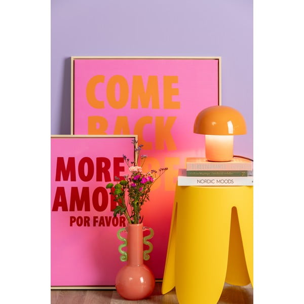 Żółty plastikowy stołek Ravish – Leitmotiv-image-3