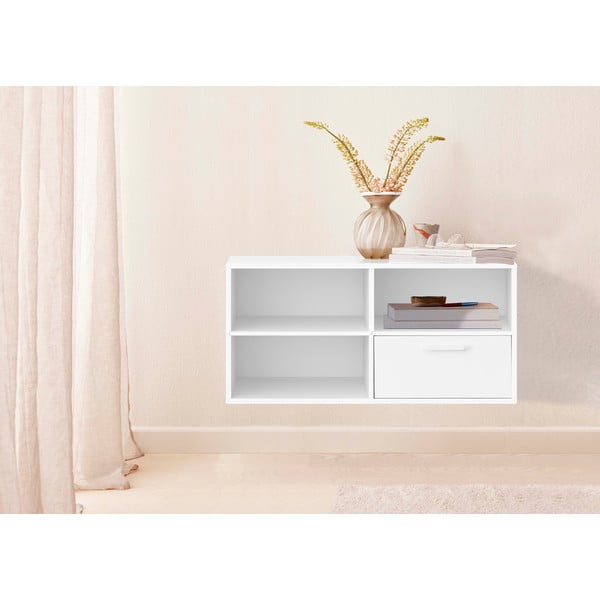 Biała niska komoda 90x43 cm Keep by Hammel – Hammel Furniture-image-1