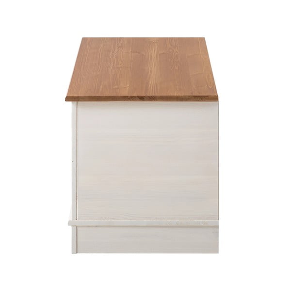 Biała skrzynia z litego drewna sosnowego 80x45 cm Anita – Støraa-image-4
