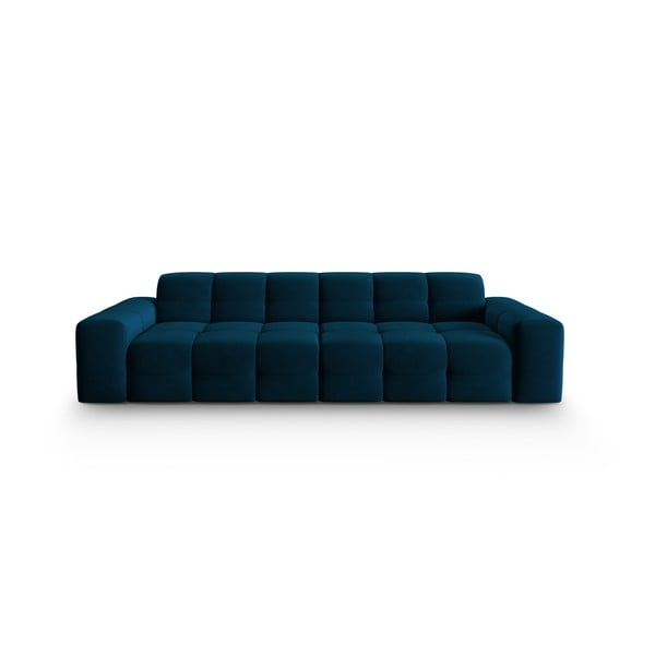 Ciemnoniebieska aksamitna sofa 255 cm Kendal – Micadoni Home