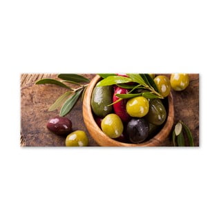 Obraz Styler Glasspik Kitchen Olives I, 30x80 cm
