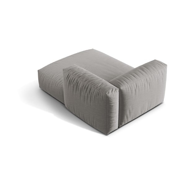 Jasnoszary moduł sofy (prawostronny) Martina – Micadoni Home-image-2