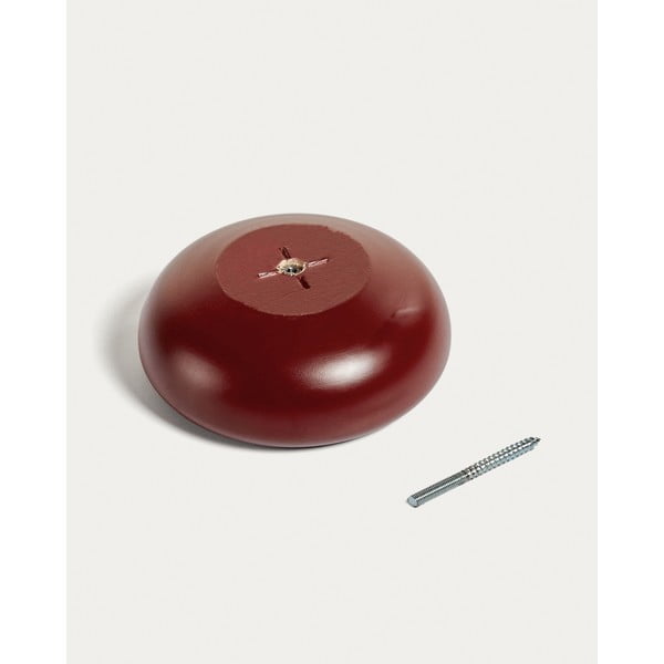 Czerwone ścienne drewniane haczyki zestaw 3 szt. Nadue – Kave Home-image-2