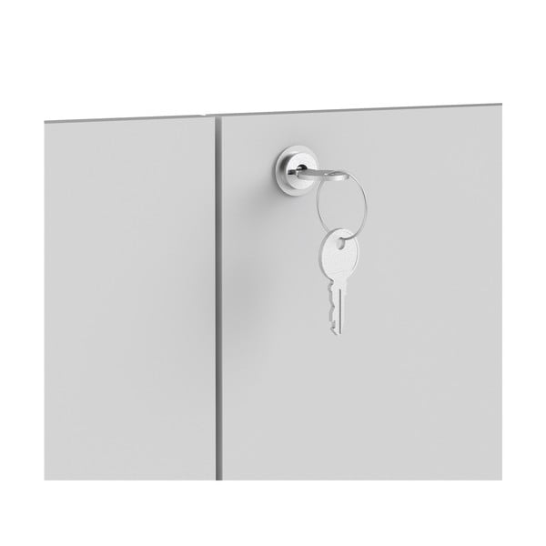 Biały komponent – drzwiczki 84x105 cm Prima – Tvilum-image-2