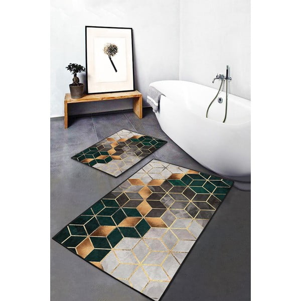 Zestaw 2 dywaników łazienkowych Mila Home Optic-image-1