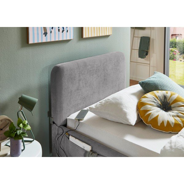 Szare łóżko dziecięce bez stelaża 90x200 cm Cosy – Meise Möbel-image-2