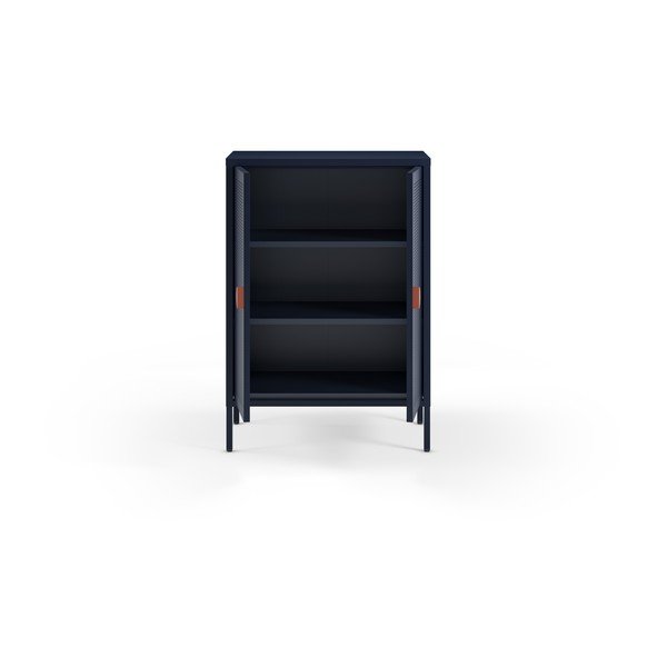 Ciemnoniebieska metalowa szafka 70x100x40 cm Sayla – Marckeric-image-3