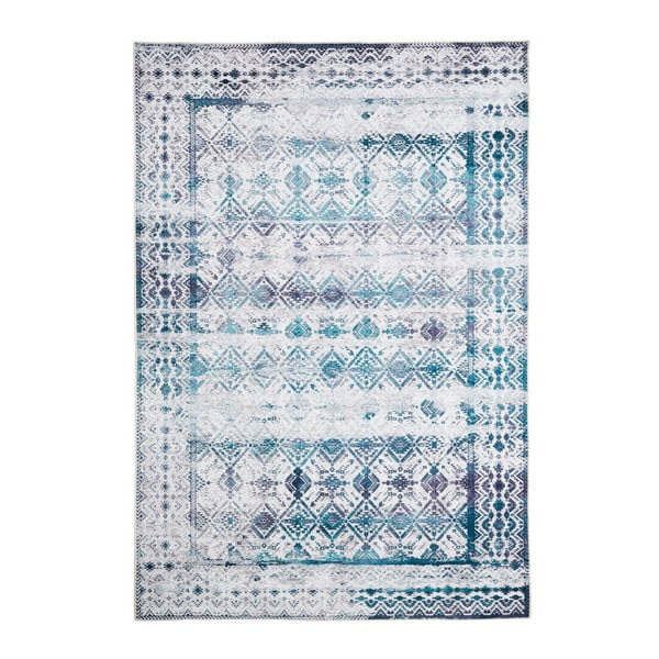 Jasnoniebieski dywan Floorita Kilim, 160x230 cm