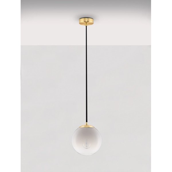 Biała/w kolorze złota szklana lampa wisząca ø 20 cm Vita – Nova Luce-image-4