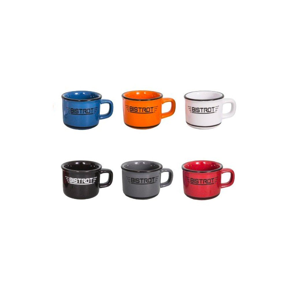 Ceramiczne kubki zestaw 6 szt. na espresso 30 ml Bistrot – Antic Line