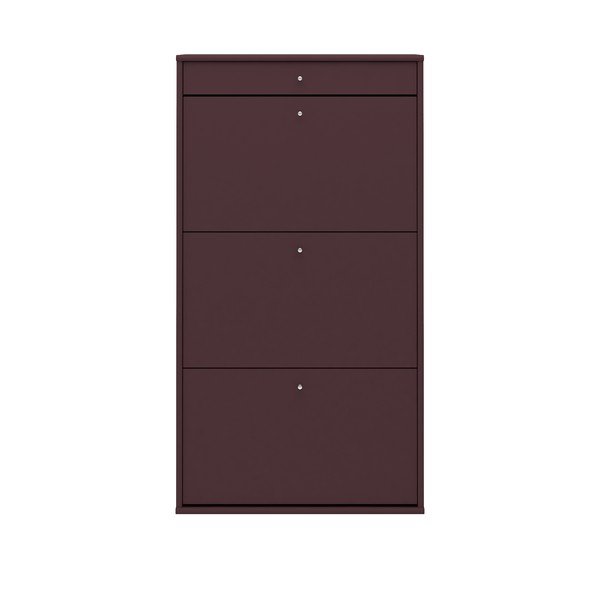 Bordowa szafka na buty Mistral Bordeaux-image-3