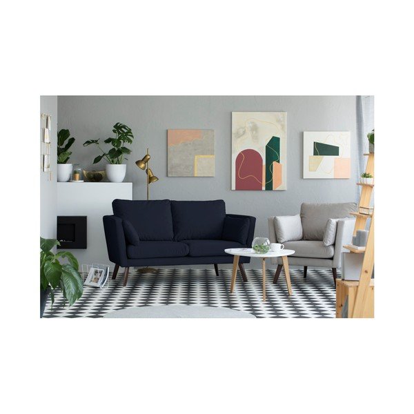 Granatowa sofa 2-osobowa Mazzini Sofas Elena-image-3