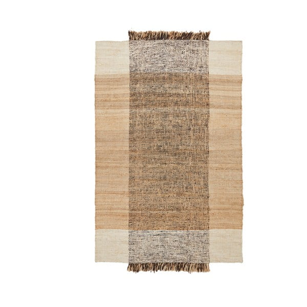Beżowy dwustronny dywan z juty tkany ręcznie 160x230 cm Sully – Kave Home