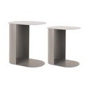 Metalowe stoliki zestaw 2 szt. 30x45 cm Riqueza Oval – Leitmotiv