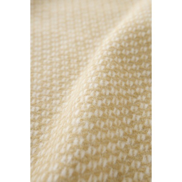 Beżowy koc z mieszanki bawełny 140x180 cm Wabi – Euromant-image-2