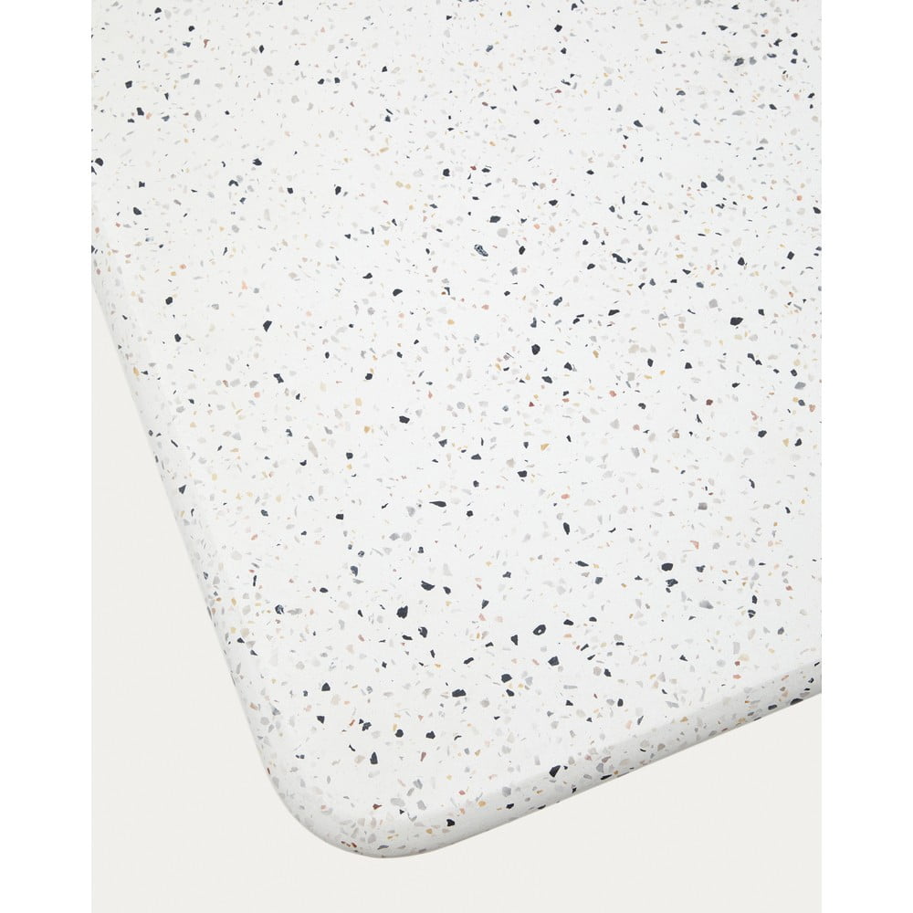 Biały stolik z lastryko 48x48 cm Saura – Kave Home (zdjęcie 6)