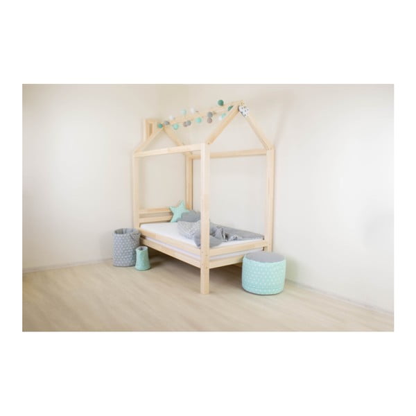 Zestaw 4 białych wydłużonych nóg z drewna sosnowego do łóżka Benlemi, wys. 20 cm-image-3