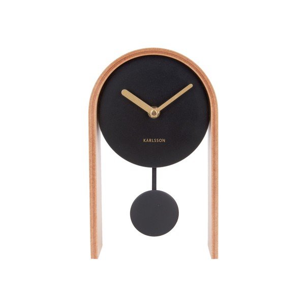 Zegar stołowy z drewnem brzozy Karlsson Smart Pendulum Light-image-2