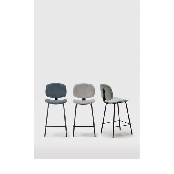 Niebieskie hokery zestaw 2 szt. (wysokość siedziska 66 cm) Arus – Marckeric-image-1