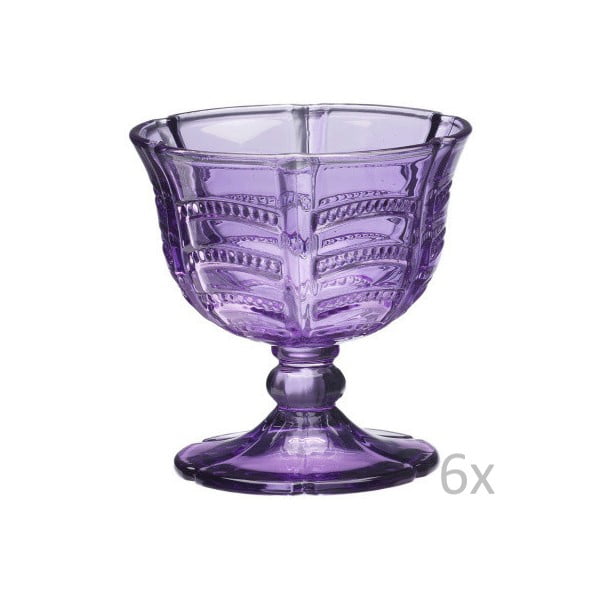 Zestaw fioletowych szklanek Kaleidos Luxury Collection Provence, 6 szt.